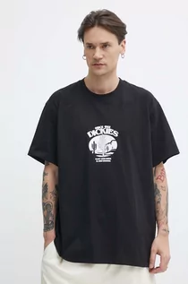 Koszulki męskie - Dickies t-shirt bawełniany TIMBERVILLE TEE SS męski kolor czarny z nadrukiem DK0A4YR3 - grafika 1