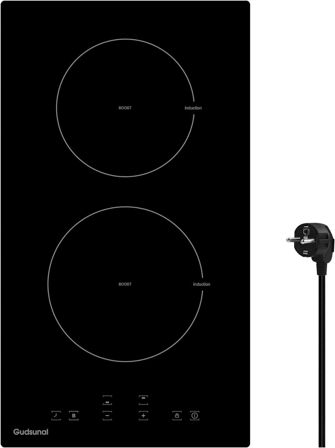 Gudsunal Płyta indukcyjna 2 płyty do zabudowy 3600 W Booster