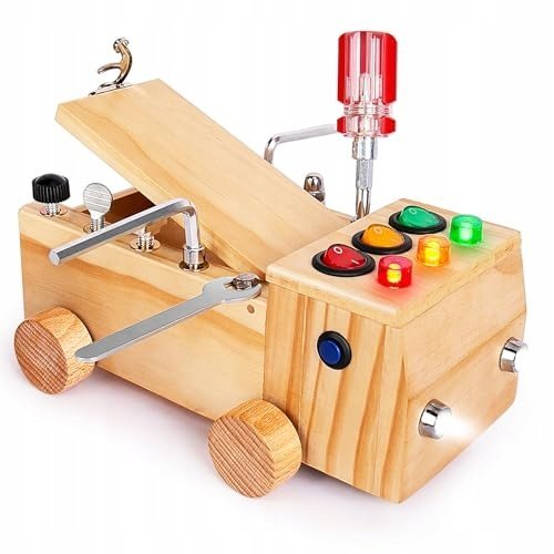 OAKJAR Montessori Drewniana Tablica Edukacyjna Dla Dzieci