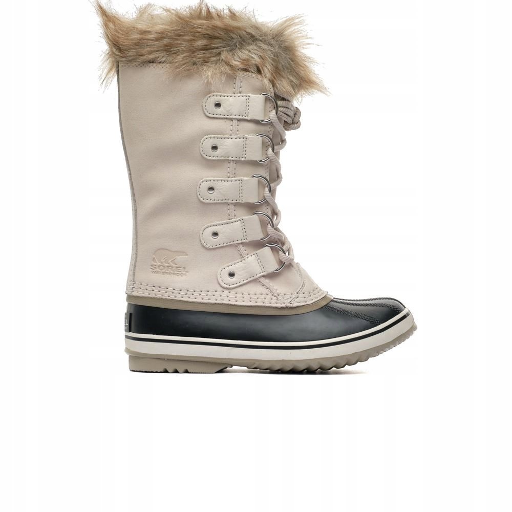 Buty Sorel JOANNA Z ARCTIC WP, śniegowce beżowe skórzane 1855131920 36