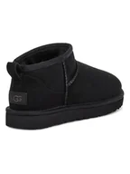 Botki damskie - UGG Skórzane botki w kolorze czarnym - miniaturka - grafika 1