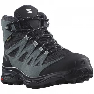 Buty damskie Salomon X Ward Leather Mid Gore-Tex Rozmiar butów (UE): 41 1/3 / Kolor: szary - Buty trekkingowe damskie - miniaturka - grafika 1