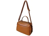 Torebki damskie - Torebka Damska, Mała Listonoszka Na Ramię Miejski Kuferek Eko-Skóra Brązowy - miniaturka - grafika 1
