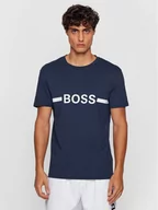 Koszulki męskie - Hugo Boss T-Shirt Rn 50437367 Granatowy Slim Fit - miniaturka - grafika 1