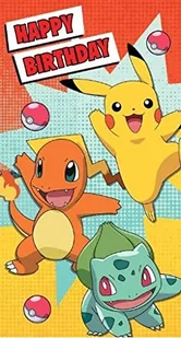 Danilo Promotions Pokemon oficjalna kartka urodzinowa, 'Happy Birthday' PK019 - Kartki okolicznościowe i zaproszenia - miniaturka - grafika 1