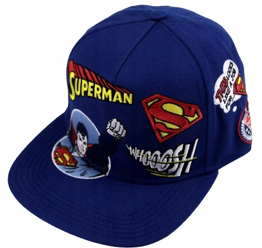 Czapka z daszkiem męska młodzieżowa Superman DC-Comics 55-60 Snapback Haft
