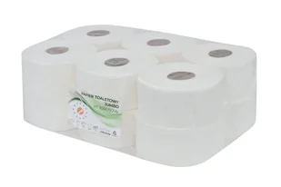 12 rolek Papier Toaletowy Jumbo 100 metrów rolka - Papier toaletowy - miniaturka - grafika 1