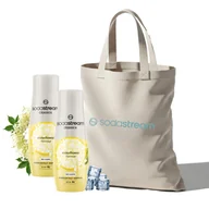 Syropy i koncentraty owocowe - Zestaw Syrop SodaStream Kwiat Czarnego Bzu 2x440 ml - Bez Cukru + Torba - miniaturka - grafika 1