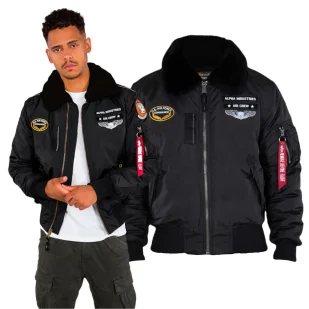 Kurtka Alpha Industries Injector III Air Force 198113 515 - Czarna 3XL - Odzież taktyczna i umundurowanie - miniaturka - grafika 1