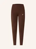 Legginsy - Asics Legginsy Do Biegania Nagino braun - miniaturka - grafika 1