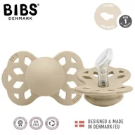 Smoczki uspokajające - BIBS INFINITY ANATOMICAL VANILLA S Smoczek ortodontyczny silikonowy - miniaturka - grafika 1