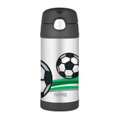 Termosy - Thermos Termos dziecięcy ze słomką 355 ml piłka nożna 120010 - miniaturka - grafika 1