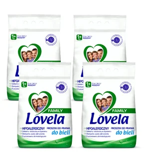 Lovela Family, Zestaw Proszek do Prania Bieli 112pr 4 x 2,1kg - Środki do prania - miniaturka - grafika 1