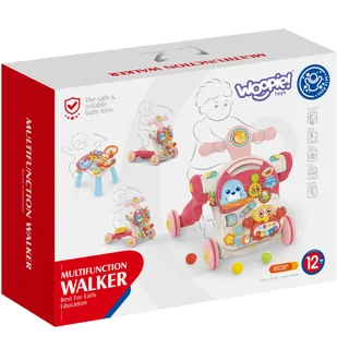 WOOPIE BABY Pchacz Chodzik Stolik Edukacyjny Hulajnoga Jeździk 4w1 - Chodziki - miniaturka - grafika 5