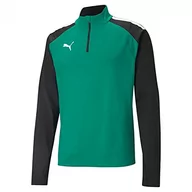 Bluzy męskie - PUMA PUMA Bluza męska Teamliga 14 Zip Top Pepper Green-Puma Black m 657236 - miniaturka - grafika 1