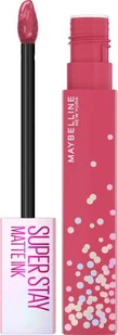 Maybelline Długotrwały matowy płynszminka Tusz matowy SuperStay Birthday Edition 5 ml Cień 395 Birthday Besties) - Szminki - miniaturka - grafika 1