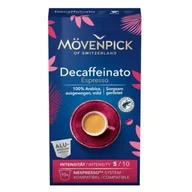 Kawa w kapsułkach i saszetkach - Kapsułki Nespresso Kawa Movenpick Decaffeinato 100% Arabica 10 Szt - miniaturka - grafika 1