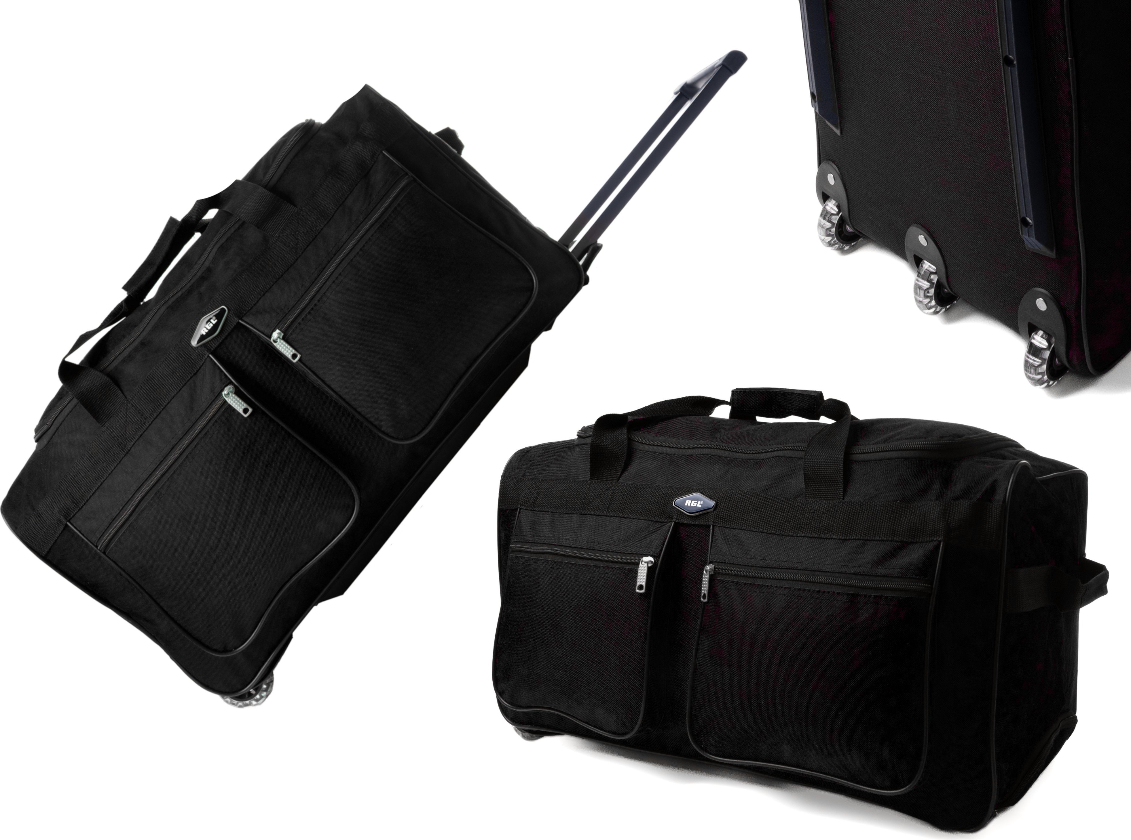 RGL A4 torba podróżna na kółkach z 3 kółkami walizka na kółkach torba na kółkach 225L czarna