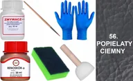 Środki do obuwia i ubrań - POPIEL CIEMNY 56 Renoskór ZESTAW DO RENOWACJI SKÓRY LICOWEJ Farba + Zmywacz - miniaturka - grafika 1