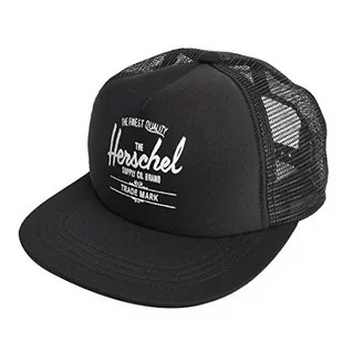 Herschel Whaler Mesh Kids Classic Logo czapka dla dorosłych, Czarny, One size, zwierzę domowe - Czapki dla dzieci - miniaturka - grafika 1