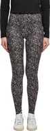 Legginsy - Urban Classics Damskie miękkie legginsy AOP spodnie do jogi, Blackline, M - miniaturka - grafika 1