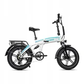 Rowery elektryczne - Jobobike, Rower Elektryczny, EDDY 48V,  20", Biały - miniaturka - grafika 1