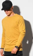 Koszulki męskie - Ombre Longsleeve męski bez nadruku L131 - musztardowy XXL - miniaturka - grafika 1