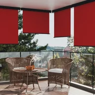 Markizy - vidaXL vidaXL Markiza boczna na balkon, 140 x 250 cm, czerwona - miniaturka - grafika 1
