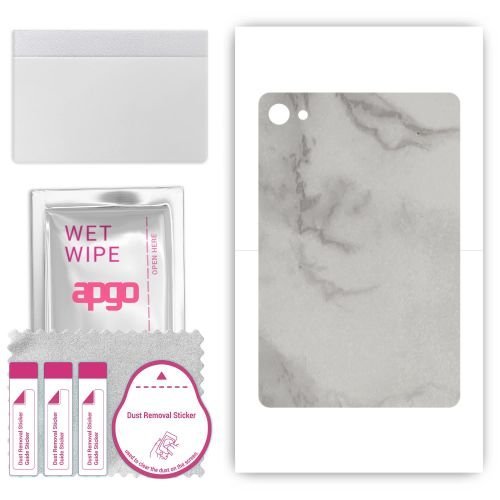 folia naklejka skórka strukturalna na TYŁ do Teclast P40 HD - Marmur Szary - apgo SKINS