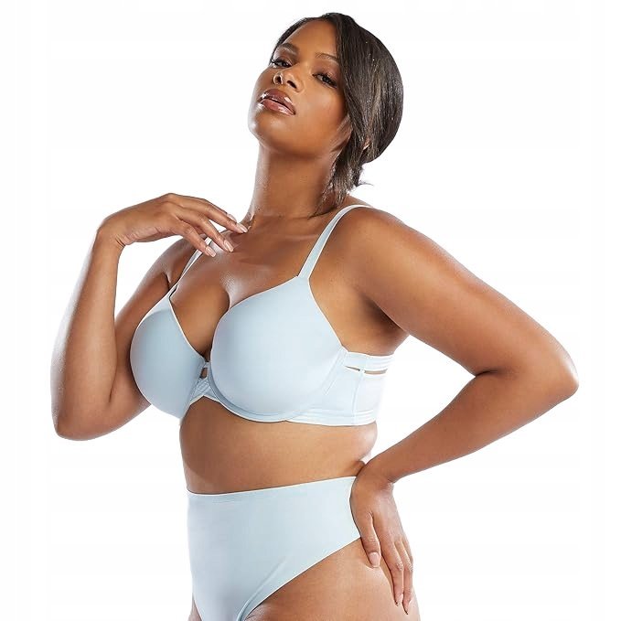 SAVAGE X FENTY PLUS SIZE GŁADKI NIEBIESKI BIUSTONOSZ USZTYWNIANY 95C 6BA