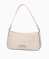 Torebki damskie - PUCCINI Pikowana torebka typu jamnik beżowa - miniaturka - grafika 1