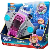 Figurki dla dzieci - PAW PATROL / Psi Patrol zestaw Aqua Pups Pojazd diabeł morski z figurką Skye 6066141 Spin Master - miniaturka - grafika 1