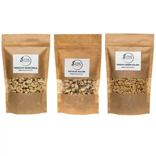 Zestaw - Pistacje solone 500g + Orzechy nerkowca 500g + Orzechy ziemne solone 500g - Orzechy i nasiona - miniaturka - grafika 1