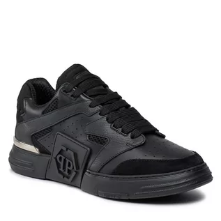 Półbuty męskie - Sneakersy PHILIPP PLEIN Lo-Top Sneakers Phantom $Treet AACS USC0511 PLE010N Black 02 - grafika 1