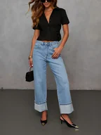 Bluzki damskie - Milan Kiss Bluzka w kolorze czarnym - miniaturka - grafika 1