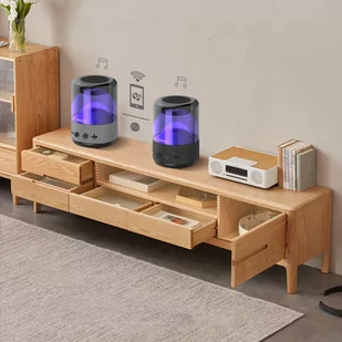 Głośnik bezprzewodowy Somostel Bluetooth BT 5.0 H210 LED RGB AUX TF kolorowy przenośny czarny - Głośniki przenośne - miniaturka - grafika 3