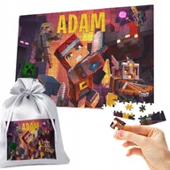 Puzzle - PUZZLE 500 el MINECRAFT - IDEALNY PREZENT NA ŚWIĘTA POD CHOINKĘ TWOJE IMIĘ - miniaturka - grafika 1