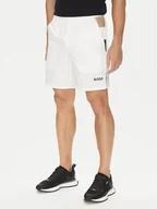 Spodenki męskie - BOSS Szorty sportowe S_T-Match 50541370 Biały Regular Fit - miniaturka - grafika 1