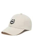 Czapki damskie - KARL LAGERFELD Czapka z daszkiem A2W33060 Beżowy - miniaturka - grafika 1