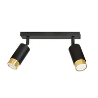 Lampy sufitowe - Emibig HIRO 2 BL/GOLD 965/2 lampa sufitowa 2x30W/GU10 IP20 965/2 - miniaturka - grafika 1