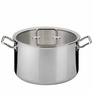 Garnek z pokrywą, 6,5 l, śred. 24 x 14 cm, stal nierdzewna 18/0/szkło SP-0480840624 - Garnki - miniaturka - grafika 1