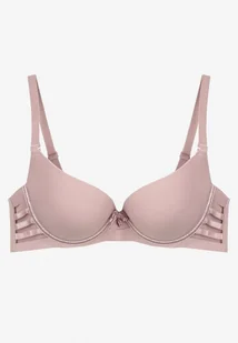 Fioletowy Biustonosz Gładki z Efektem Push-Up i Wycięciami Roselily - Biustonosze - miniaturka - grafika 1