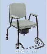 Akcesoria dla osób starszych i niepełnosprawnych - HERDEGEN Wózek toaletowy Confort Siedzisko podwójne Grey 310211 - miniaturka - grafika 1