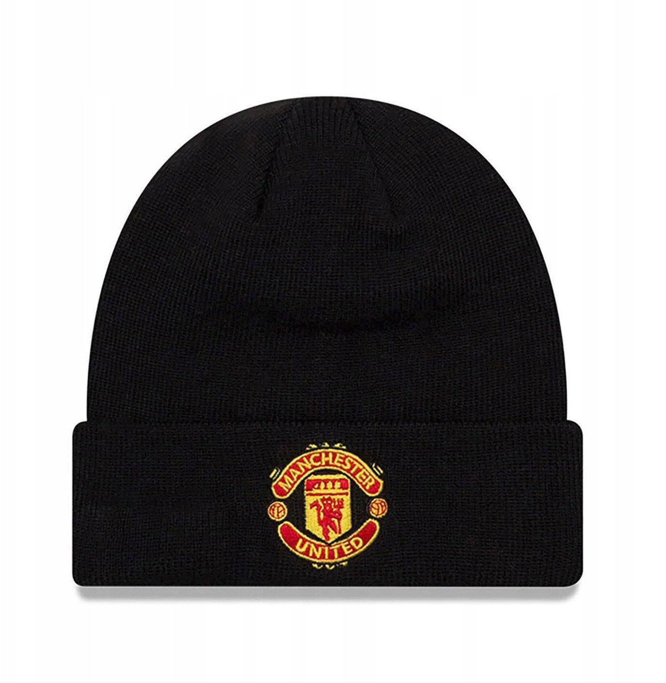 New Era Core Cuff Beanie Manchester United FC Hat 11213215 Czarne One size