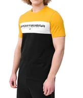 Koszulki męskie - T-shirt męski 4FWSS24TTSHM1326 - żółty S - miniaturka - grafika 1