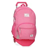 Plecaki - Pepe Jeans Luna Plecak na zamek błyskawiczny Różowy 35x46 cm Poliester, Różowy, Mochila Saco Con Cremallera, Plecak z zamkiem błyskawicznym - miniaturka - grafika 1