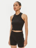 Koszulki i topy damskie - adidas Top Lounge IR8785 Czarny Slim Fit - miniaturka - grafika 1
