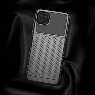 Thunder Case elastyczne pancerne etui pokrowiec Samsung Galaxy A22 5G czarny - Etui i futerały do telefonów - miniaturka - grafika 3