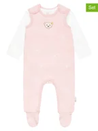 Śpiochy dla niemowląt - Steiff 2-częściowy zestaw w kolorze jasnoróżowo-białym - miniaturka - grafika 1