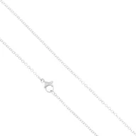 Łańcuszki - Łańcuszek srebrny splot belcher 45 cm stal chirurgiczna - miniaturka - grafika 1